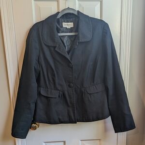 Merona jacket Black peplum style XL